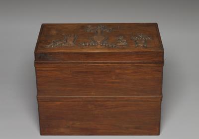 图片[2]-Rosewood box with ten bronzes and an illustrated album, Qing dynasty-China Archive